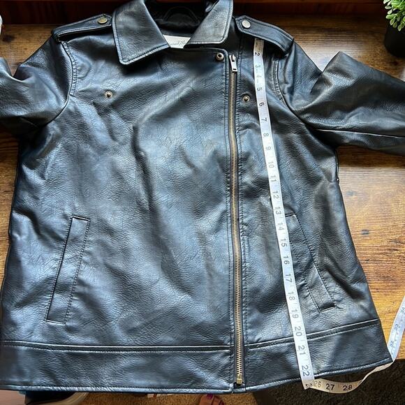 Universal Thread Small Faux Leather Multiple Zipper Polyester Jacket - Picture 14 of 16